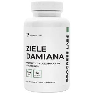 Progress Labs Ziele Damiana 500 mg | 90 kapsułek