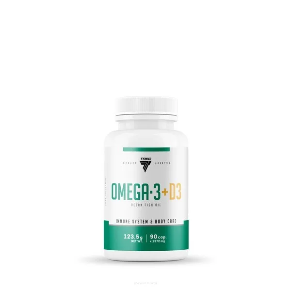 Trec Omega 3 + D3 | 90 kapsułek