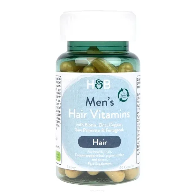 Holland & Barrett Men's hair Vitamins | 60 kapsułek