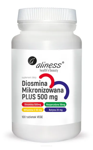 Aliness Diosmina mikronizowana plus 500mg | 100 tabletek