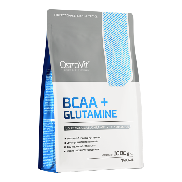 Ostrovit BCAA + Glutamine | 1000g naturalny