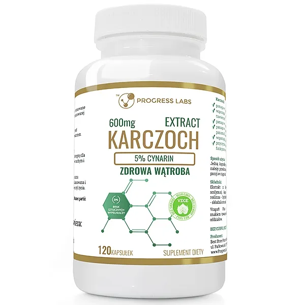 Progress Labs Karczoch Extract 600mg | 120 kapsułek