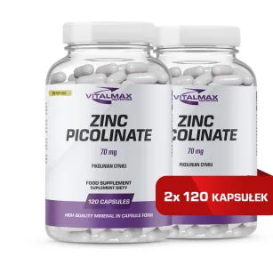 Vitalmax Zinc Picolinate 70mg | 240 kapsułek