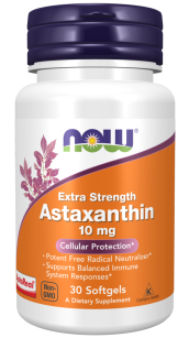 Now Foods Astaxanthin 10 mg  | 30 softgels (Astaksantyna)