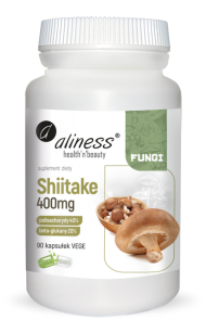Aliness Shiitake ekstrakt 40/20 400mg | 90 vege kapsułek