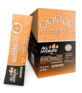 Aliness ALLHydrate Elektrolity Stick Senior 6g | 40 saszetek Pomarańcz