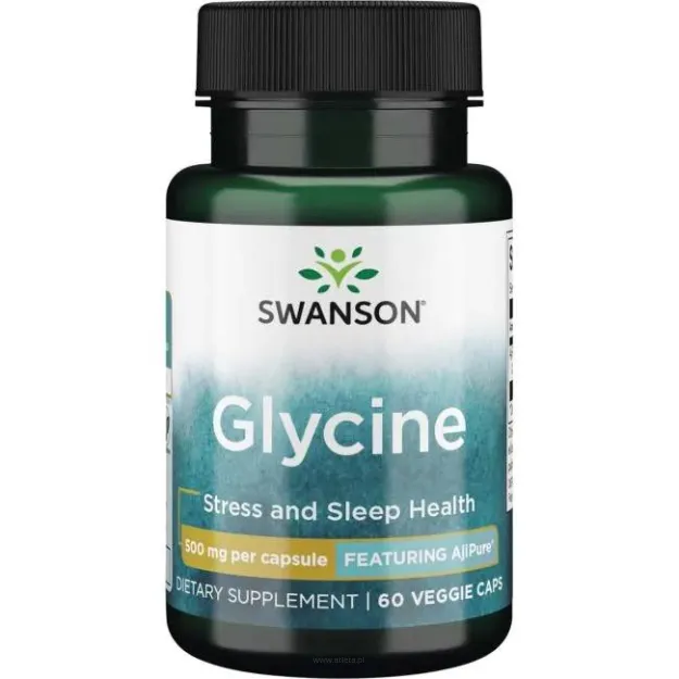 Swanson Glycine 500mg | 60 kapsułek