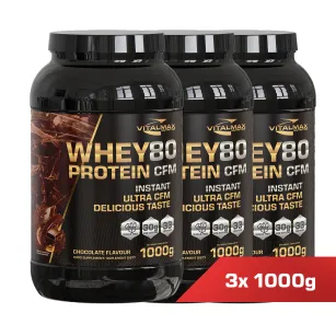 Vitalmax Whey Protein 80 | 3000g (3x1000g)
