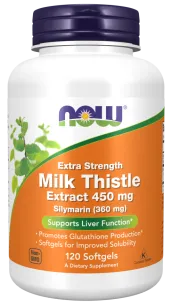 Now Foods Silymarin Milk Thistle Extra Strength 450mg | 120 Softgels