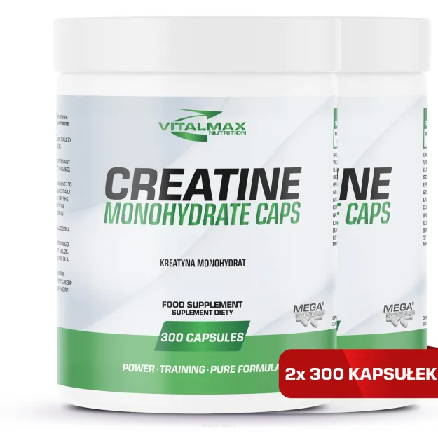 Vitalmax Creatine Monohydrate Caps Mega Capsules® | 600 kapsułek