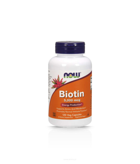 NOW Biotin 5000mcg 120 vcaps