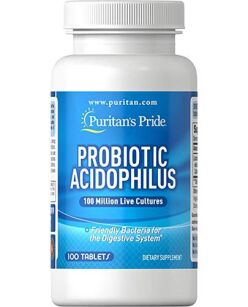 Puritan's Pride Probiotic Acidophilus | 100 tabl.