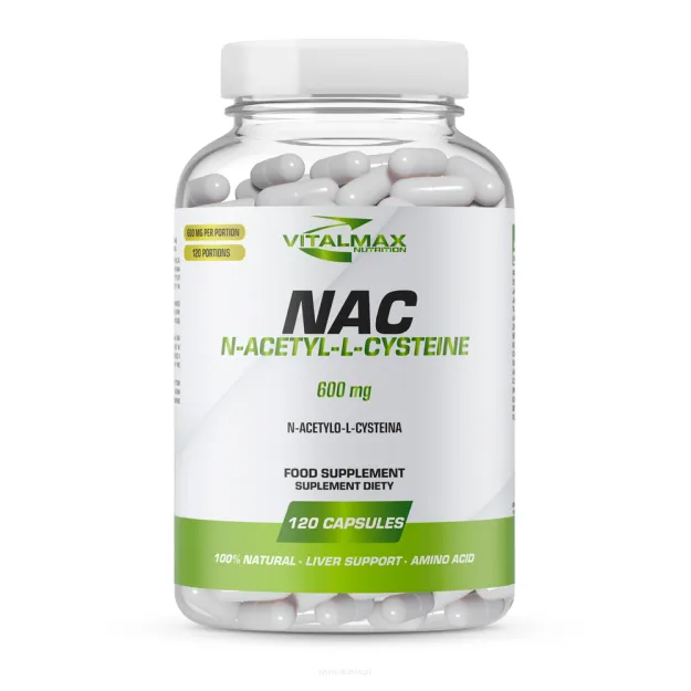 Vitalmax NAC N-Acetyl-L-Cysteine 600mg | 120 kapsułek