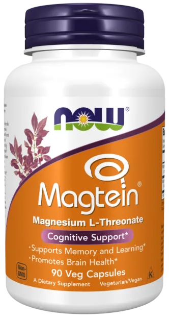 Now Foods Magtein™ L-Treonian magnezu | 90 vcaps
