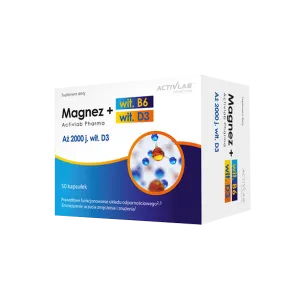 Activlab Magnez B6 + D3 | 50 kapsułek