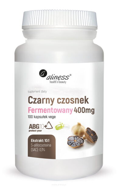 Aliness Czarny Czosnek Fermentowany 400 mg | 100 kapsułek