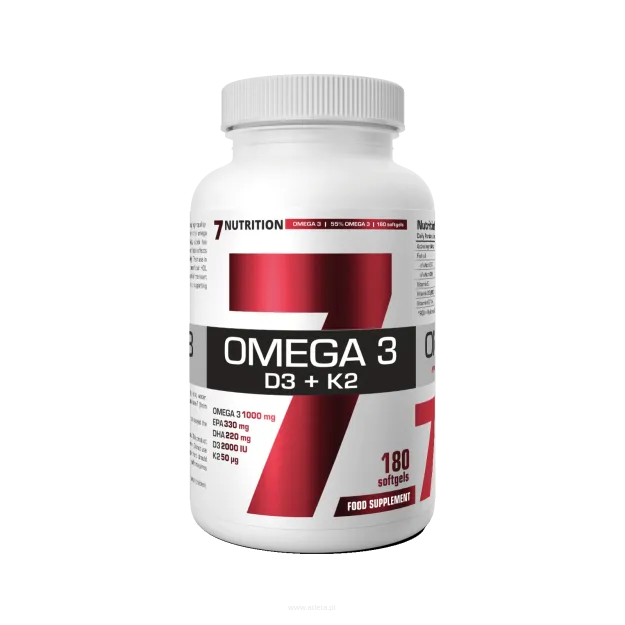7Nutrition Omega 3 D3+K2 | 180 softgels