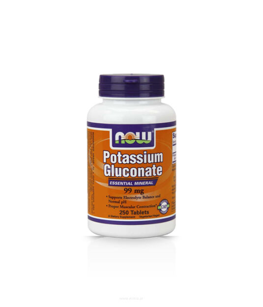 Now Potassium Gluconate 99mg | 250 tabl.