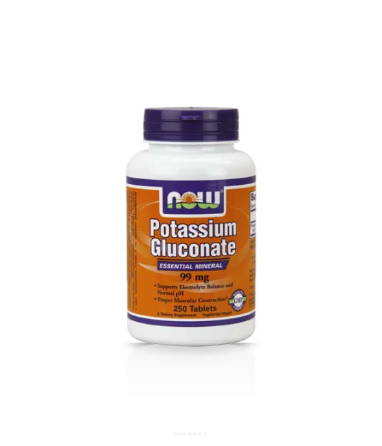 Now Potassium Gluconate 99mg | 250 tabl.