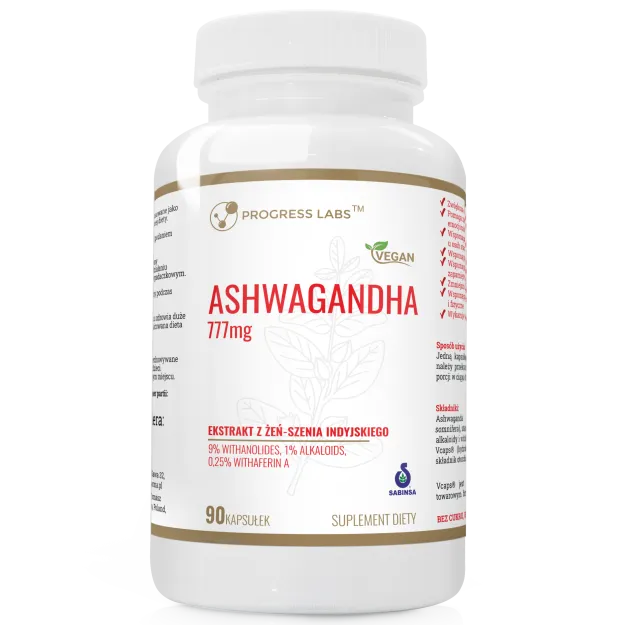 Progress Labs Ashwagandha Extract 777mg | 90 kapsułek