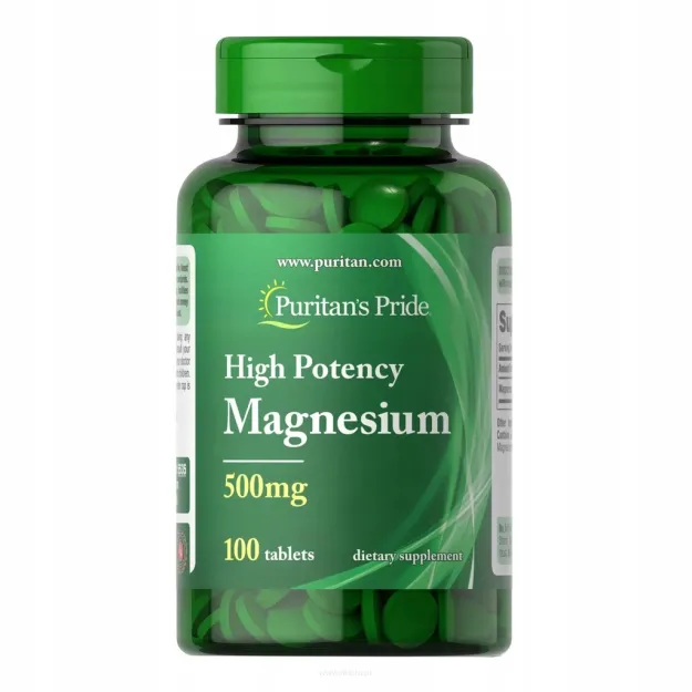 Puritan's High Potency Magnesium 500mg | 100 tabl.