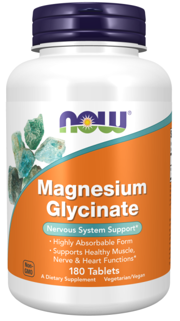 Now Magnesium Glycinate | 180 tabletek