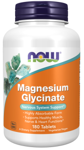 Now Magnesium Glycinate | 180 tabletek