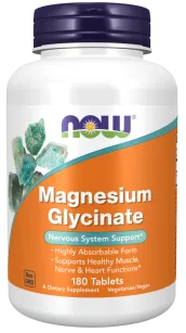 Now Magnesium Glycinate | 180 tabletek