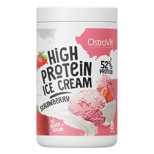 Ostrovit High Protein Ice Cream Truskawka | 400g lody proteinowe