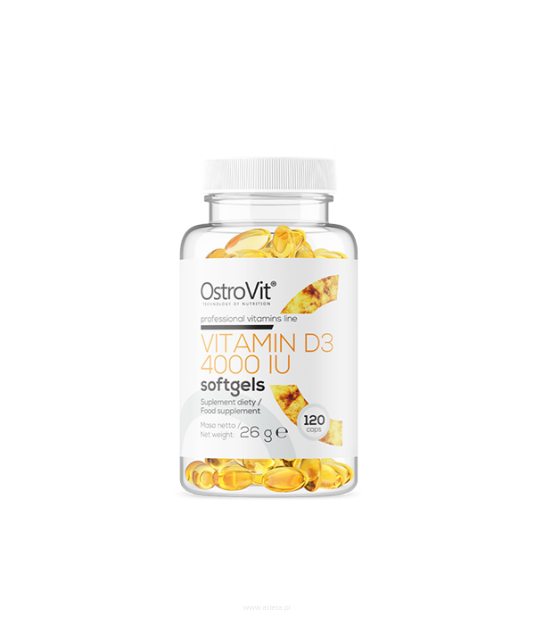 OstroVit Witamina D3 4000 IU | 120 softgels