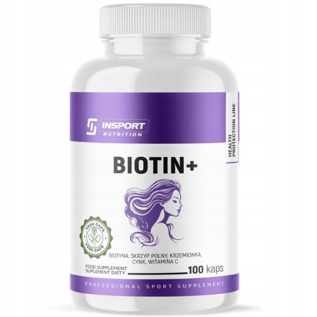 Insport Biotin+ | 100 kapsułek