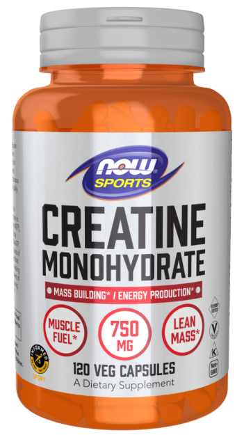 Now Creatine Monohydrate 750mg | 120 kapsułek