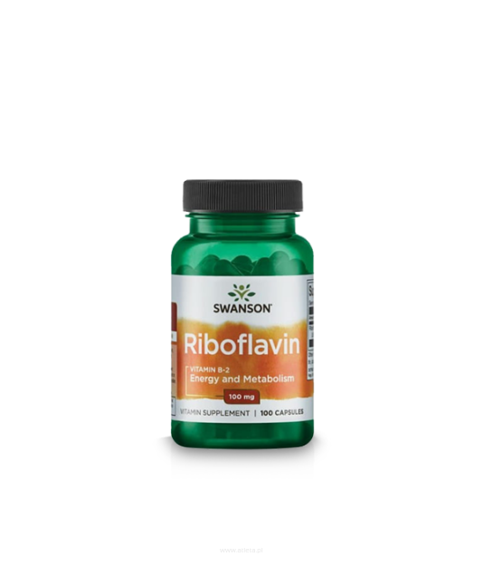 Swanson Riboflavin Vitamin B2 100mg | 100 kaps.