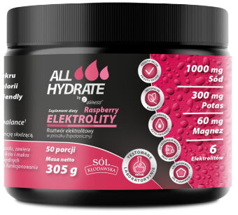 Aliness ALLHydrate elektrolity malina | 305g