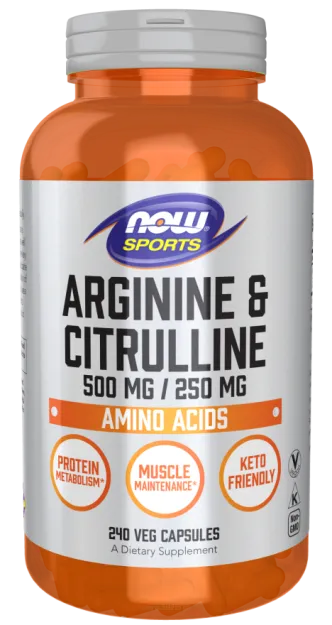 Now Arginine & Citrulline | 240 vcaps
