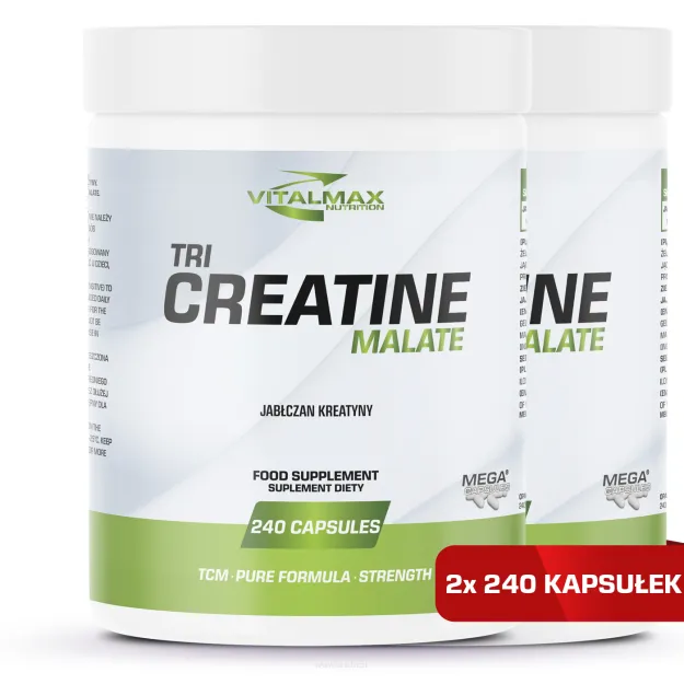 Vitalmax TCM Tri Creatine Malate Mega Capsules® | 480 kapsułek