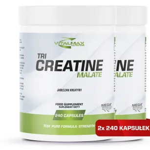 Vitalmax TCM Tri Creatine Malate Mega Capsules® | 480 kapsułek