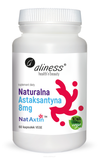 Aliness Naturalna Astaksantyna Nat Axtin 8mg | 60 kapsułek