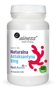 Aliness Naturalna Astaksantyna Nat Axtin 8mg | 60 kapsułek