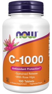 Now Vitamin C-1000 with rose hips | 100 tabletek sustained release