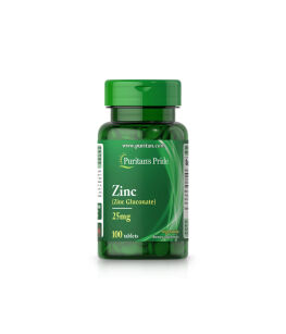 Puritan's Pride Zinc Gluconate 25 mg | 100 tab