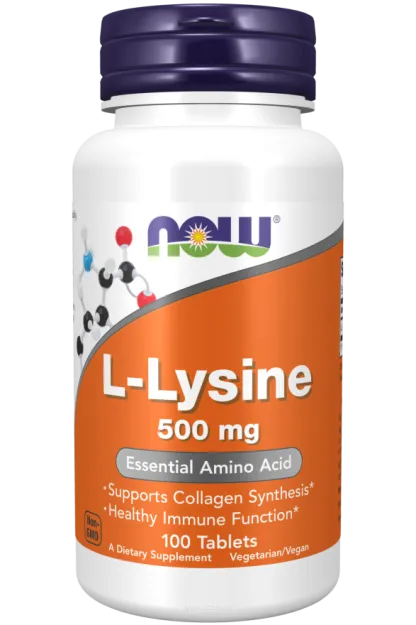 Now Foods L-Lysine 500mg | 100 tabs