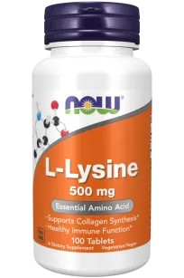Now Foods L-Lysine 500mg | 100 tabs