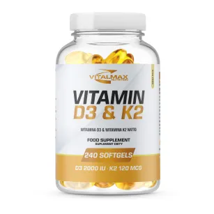 Vitalmax Vitamin D3 & K2 MK-7 | 240 softgels