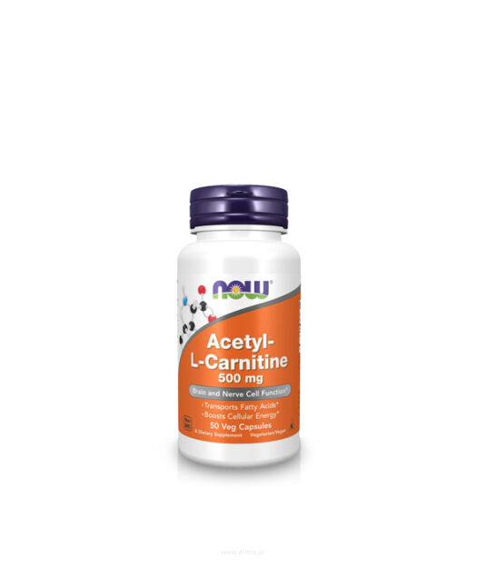 Now Foods Acetyl L-Carnitine (ALC) 500mg | 50 kaps 