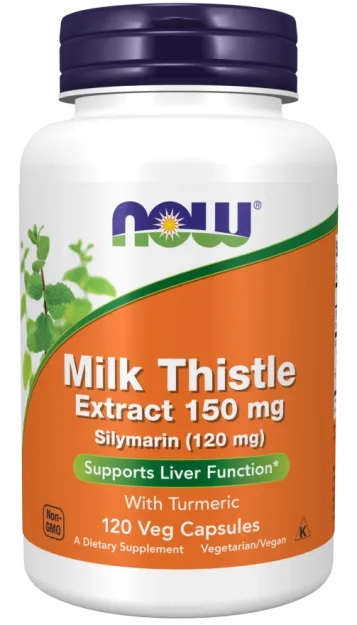 Now Foods Silymarin Milk Thistle Extract 150 mg | 120 vcaps