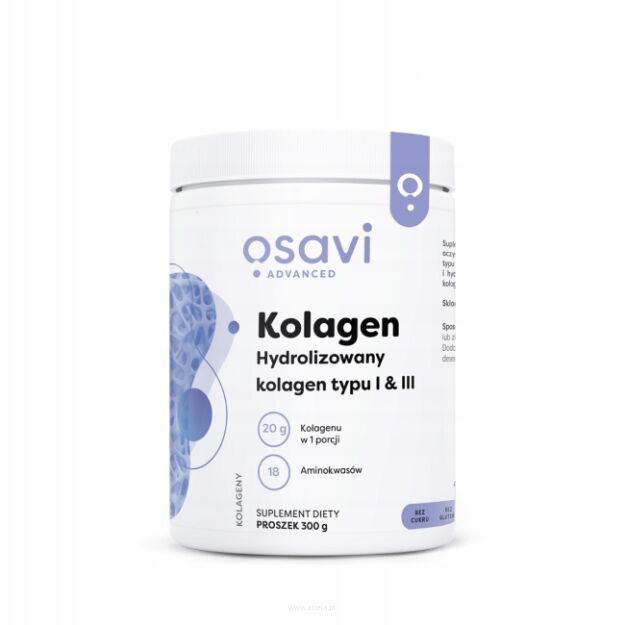 Osavi Kolagen Hydrolizowany, Typu I & III | 300g