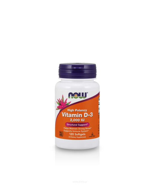 Now Foods Vitamin D3 2000 Iu 120 Softgels 3456