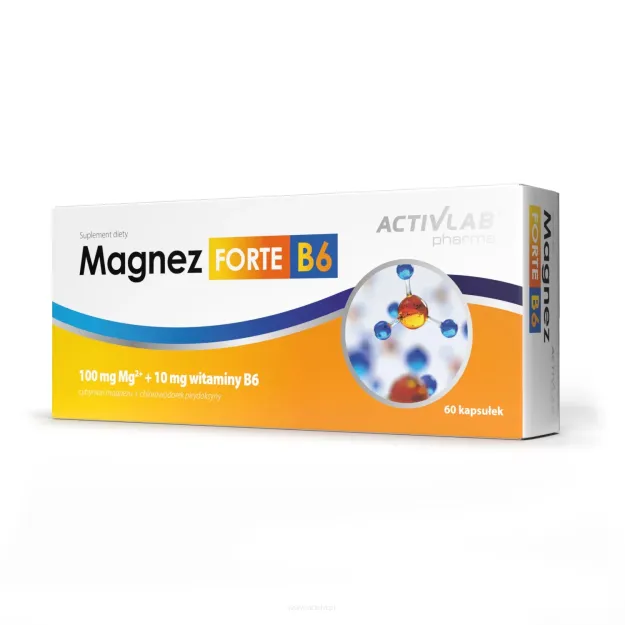 Activlab Magnez FORTE Vit B6 | 60 kapsułek