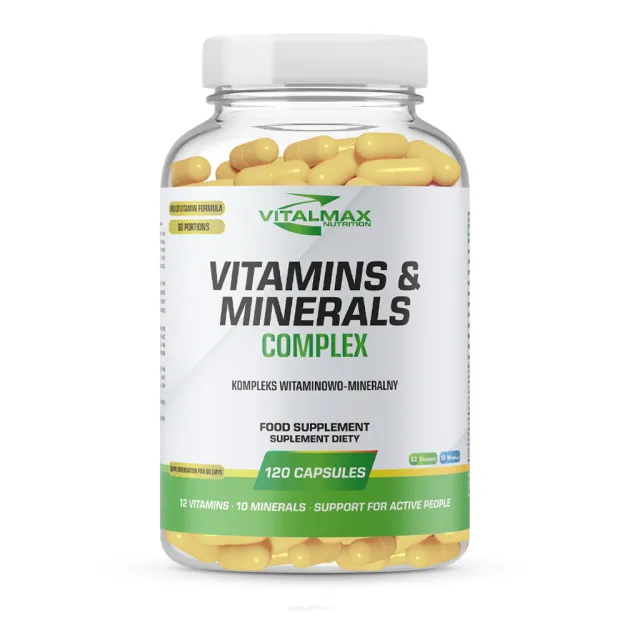 Vitalmax Vitamins & Minerals Complex | 120 kapsułek